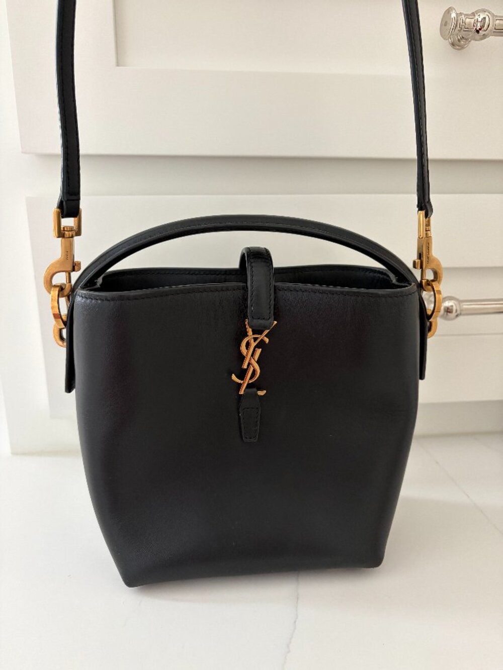 YSL Le 37 Mini Bag in Shiny Leather